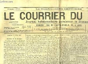 Image du vendeur pour Le Courrier du Maine, N17 - 4e anne : mis en vente par Le-Livre