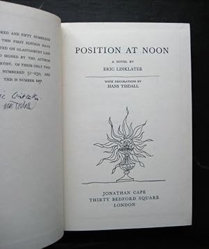 Position at Noon: a novel. With decorations by Hans Tisdall