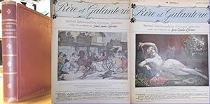 Image du vendeur pour Rire & Galanterie. Recueil hebdomadaire d'images, de poesies et d'histoires galantes publie sous la direction de John Grand-Carteret. Album I - V, Ire Annee, No 1, Samedi 18 Juillet 1903 bis Album V, No 50, 2me Annee, Samedi 28 Mai 1904. Mit 214, 210, 208, 206, 215 images d'apres Boucher. Le Titien, Goya, Fragonard, Guys, mis en vente par Antiquariat Carl Wegner