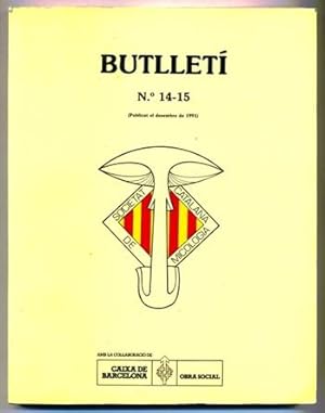 Imagen del vendedor de BUTLLETI N 14-15 - SOCIETAT CATALANA DE MICOLOGIA (Publicat el desembre de 1991) a la venta por Ducable Libros