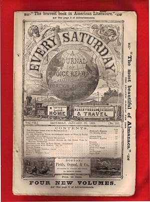 Every Saturday - Vol VII, No. 161, January 30, 1869. Original Wraps [not hardbound]