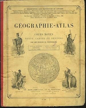 Seller image for GEOGRAPHIE-ATLAS du COURS MOYEN. TEXTE, CARTES ET DEVOIRS. for sale by Le-Livre