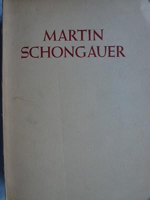 Bild des Verkufers fr Martin Schongauer. zum Verkauf von Herr Klaus Dieter Boettcher