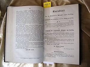 Immagine del venditore per Amtsblatt fr die Erzdicese Mnchen und Freising 1882. Herausgegeben vom erzbischfliches Ordinariate Mnchen und Freising. venduto da Augusta-Antiquariat GbR