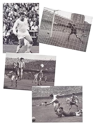 Imagen del vendedor de FUTBOL -4 LAMINAS AGENCIA EFE en B/N (1968 Penalti Iribar(At Bilbao) a Amancio (Rmadrid) partido Liga/1961 Ferenc Pancho Puskas(Rmadrid)/1964 Marcelino Gol a Rusia hizo a Espaa Campen de Europa/1971Semifinales Copa Generalisimo Remate de Luis a Costas) a la venta por CALLE 59  Libros