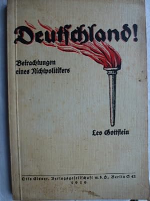 Seller image for Politische Betrachtungen eines Nichtpolitikers. Leo Gottstein for sale by Herr Klaus Dieter Boettcher