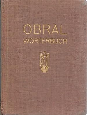 Obral-Wörterbuch Buchgewerblich-graphisches Taschenlexikon Zusammenstellung und Erläuterung der m...