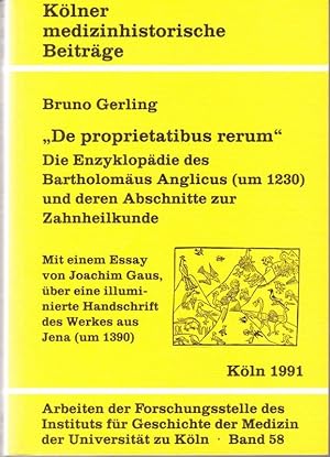 "De proprietatibus rerum" Die Enzyklopedie des Bartholomäus Anglicus (um 1230) und deren Abschnit...