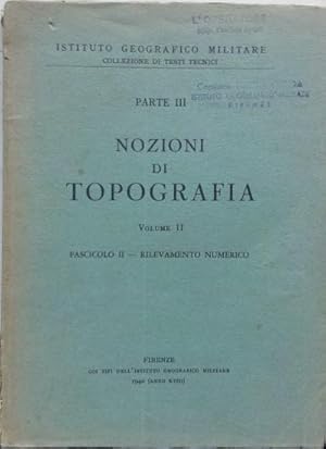 Nozioni di topografia. Parte III, Vol. II