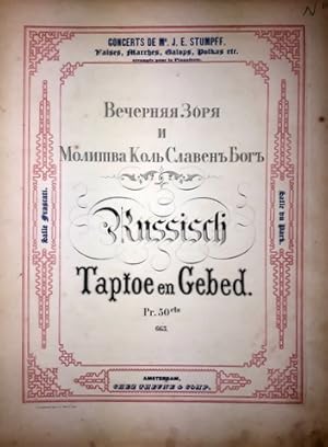 Bild des Verkufers fr Russisch taptoe en gebed [voor piano] zum Verkauf von Paul van Kuik Antiquarian Music