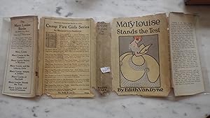 Imagen del vendedor de MARY LOUISE Stands The Test, Series#7 in RARE Color DustJacket of Orange, Beige of Art Deco Dressed Girl Reading a Book with Red Hair, BlueBird Books ,Story of Her Married Life, Roses of the Honeymoon Had Hardly Faded Before Sorrow Came to the Little a la venta por Bluff Park Rare Books