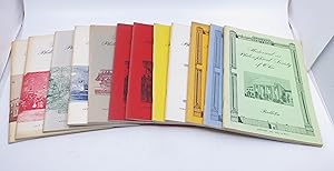 Historical and Philosophical Society of Ohio Bulletins: 12 vintage volumes, circa 1960's