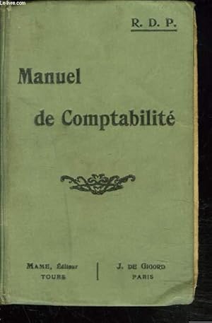 Seller image for MANUEL DE COMPTABILITE avec de nombreux exercices for sale by Le-Livre