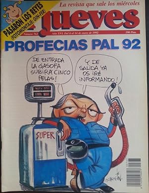 EL JUEVES Nº 763. PROFECIAS PAL 92. ENERO 1992.