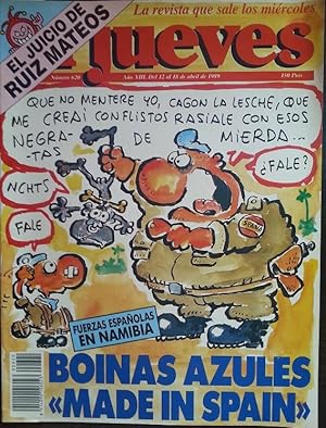 EL JUEVES Nº 620. BOINAS AZULES MADE IN SPAIN. ABRIL 1989.