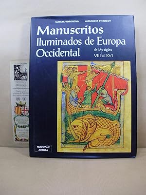 Imagen del vendedor de MANUSCRITOS ILUMINADOSDE EUROPA OCCIDENTAL DE LOS SIGLOS VIII AL XVI. a la venta por LIBRERIA ANTICUARIA LUCES DE BOHEMIA