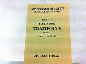 Imagen del vendedor de Stanztechnik - Teil 3: Grundstze fr den Aufbau der Schnittwerkzeuge. Werkstattbcher fr Betriebsbeamte, Vor- und Fachbearbeiter Heft 59. a la venta por Antiquariat Ehbrecht - Preis inkl. MwSt.