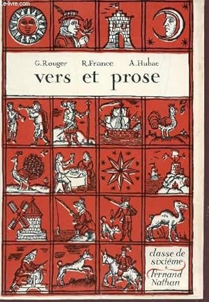 Seller image for VERS ET PROSE - CLASSE DE SIXIEME. for sale by Le-Livre