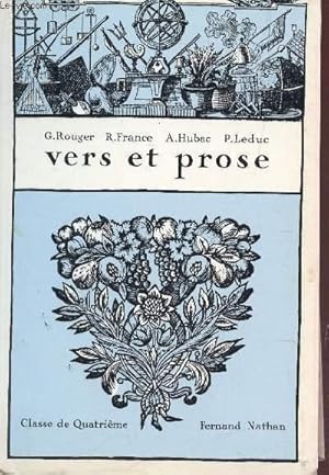 Seller image for VERS ET PROSE - CLASSE DE QUATRIEME. for sale by Le-Livre