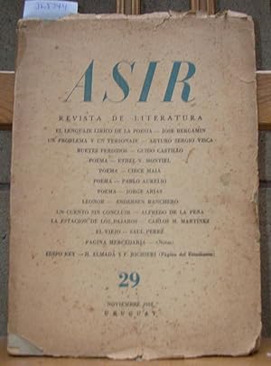 ASIR. Revista de literatura noviembre 1952 nº 29