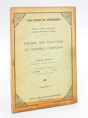 Seller image for Thorie des Fonctions de variable complexe. Fascicule II for sale by Librairie du Cardinal