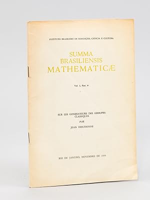 Sur les générateurs des groupes classiques. [ Tiré à part de Summa Brasiliensis Mathematicae Vol....