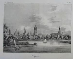 Oxford. Lithographie aus "Karlsruher Unterhaltungsblatt" Karlsruhe, Müller 1835, 14 x 19 cm