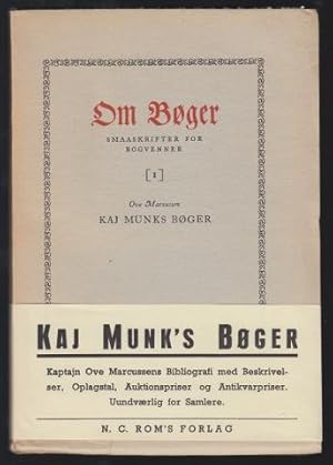 Seller image for Kaj Munks bger. En bibliografi. for sale by Hatt Rare Books ILAB & CINOA