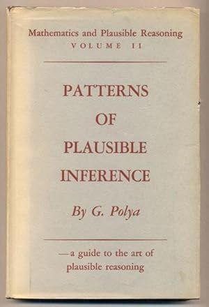 Bild des Verkufers fr Patterns of Plausible Inference zum Verkauf von Ken Sanders Rare Books, ABAA
