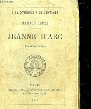 Bild des Verkufers fr JEANNE D'ARC zum Verkauf von Le-Livre