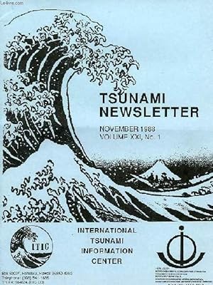 Seller image for TSUNAMI NEWSLETTER, VOL. XXI, N 1, NOV. 1988 for sale by Le-Livre