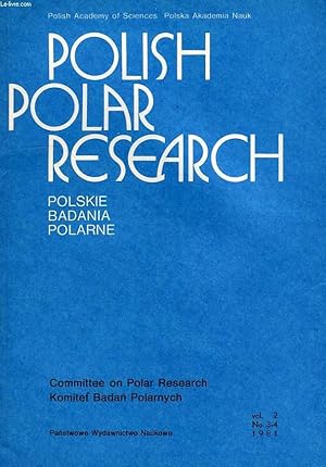 Image du vendeur pour POLISH POLAR RESEARCH, POLSKIE BADANIA POLARNE, VOL. 2, N 3-4, 1981 mis en vente par Le-Livre