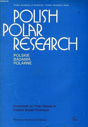 Image du vendeur pour POLISH POLAR RESEARCH, POLSKIE BADANIA POLARNE, VOL. 1, 1980 mis en vente par Le-Livre