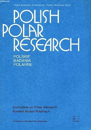 Image du vendeur pour POLISH POLAR RESEARCH, POLSKIE BADANIA POLARNE, VOL. 1, N 4, 1980 mis en vente par Le-Livre