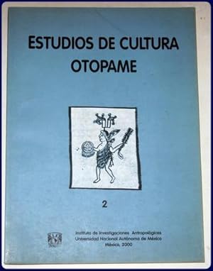 Imagen del vendedor de ESTUDIOS DE CULTURA OTOPAME, #2. a la venta por Parnassus Book Service, Inc