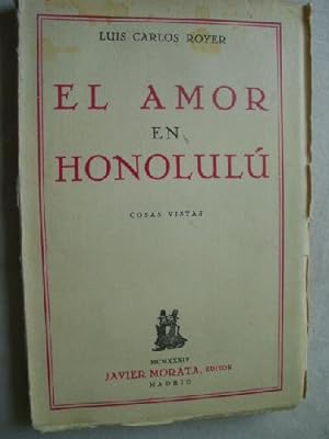 Seller image for EL AMOR EN HONOLUL for sale by Librera Maestro Gozalbo