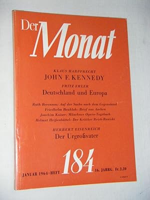 Der Monat - Eine internationale Zeitschrift. Heft 184, Januar 1964, 16. Jahrgang