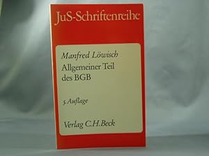 Seller image for Allgemeiner Teil des BGB. von, Schriftenreihe der Juristischen Schulung ; H. 7 for sale by Antiquariat-Fischer - Preise inkl. MWST