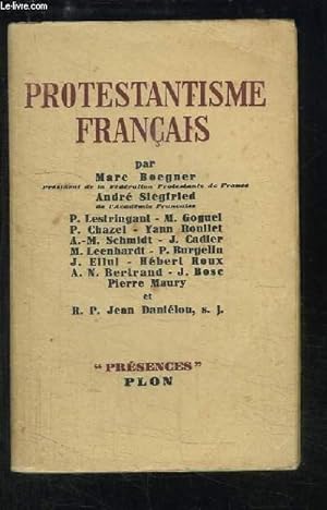 Bild des Verkufers fr Protestantisme Franais. zum Verkauf von Le-Livre
