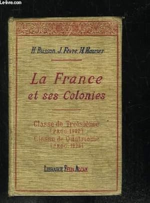 Bild des Verkufers fr LA FRANCE ET SES COLONIES. zum Verkauf von Le-Livre