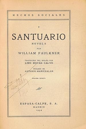 Seller image for SANTUARIO. for sale by Librera Torren de Rueda