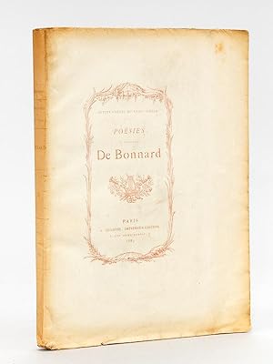 Bild des Verkufers fr Posies diverses du Chevalier de Bonnard [ Exemplaire sur Chine ] zum Verkauf von Librairie du Cardinal
