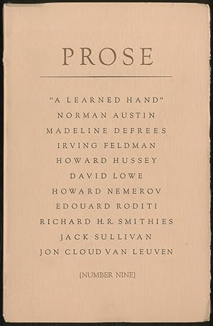 Seller image for Prose - Nine [9] for sale by Between the Covers-Rare Books, Inc. ABAA