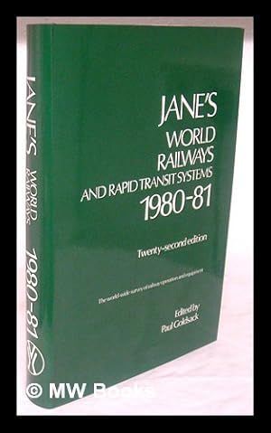 Imagen del vendedor de Jane's World Railways and Rapid Transit Systems 1980-81 a la venta por MW Books