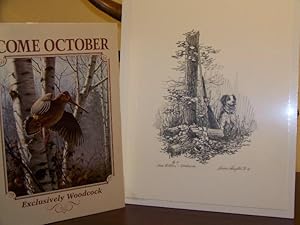Come October: Exclusively Woodcock ** Unique Special Artist Copy; Includes Original Artwork "Brit...