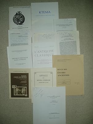 A collection of 11 offprints and extracts, all concerning classical philology, ca. 1981-1990