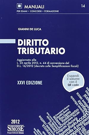 Seller image for Diritto Tributario 2012 for sale by Libro Co. Italia Srl