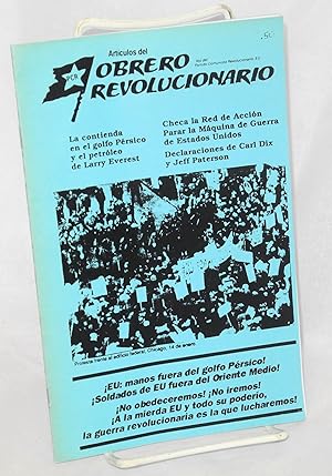 Bild des Verkufers fr Articulos del Obrero Revolucionario zum Verkauf von Bolerium Books Inc.