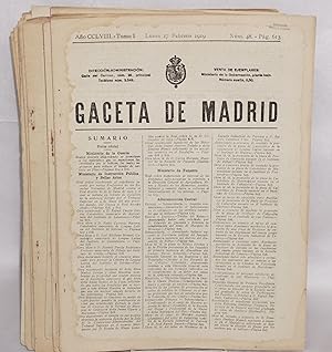 Gaceta de Madrid [17 issues]