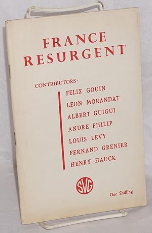 Image du vendeur pour France resurgent mis en vente par Bolerium Books Inc.